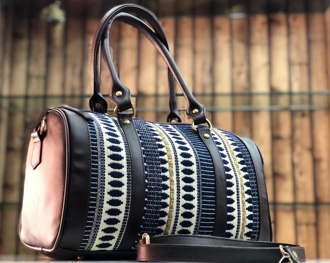 Canvas Duffle Style Leatherite