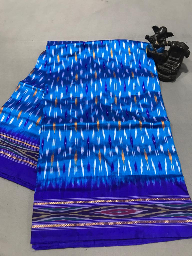 Pure  ikat silk light weight with blouse