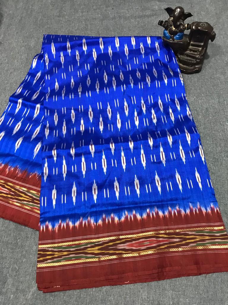 Pure  ikat silk light weight with blouse