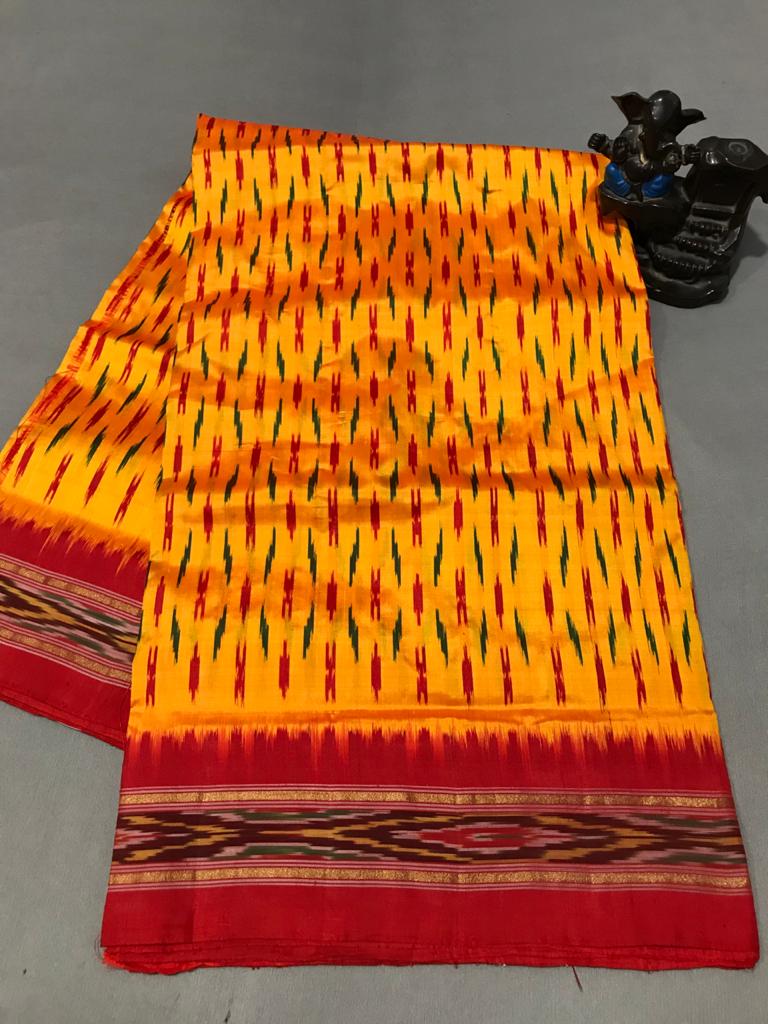 Pure  ikat silk light weight with blouse