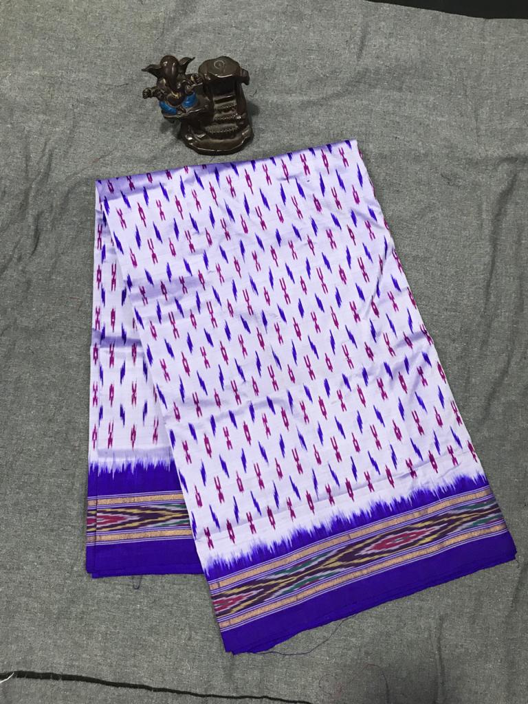 Pure  ikat silk light weight with blouse