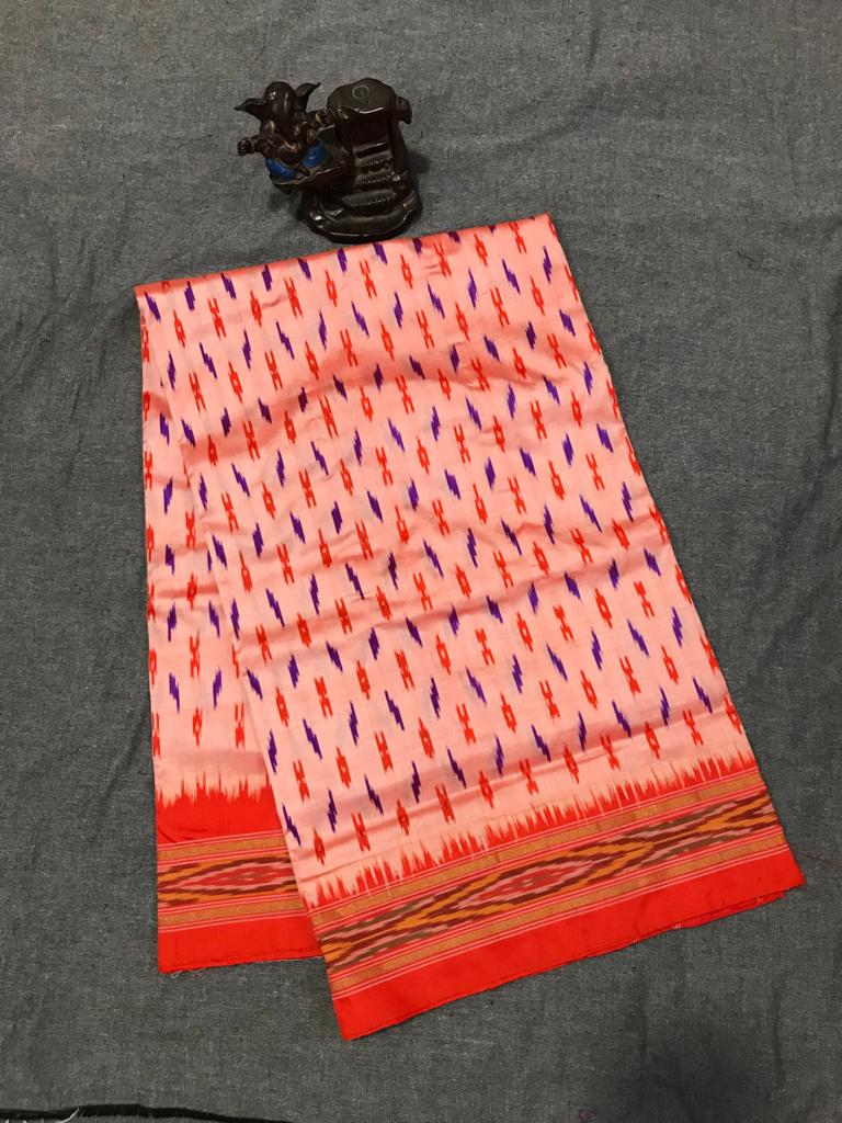 Pure  ikat silk light weight with blouse