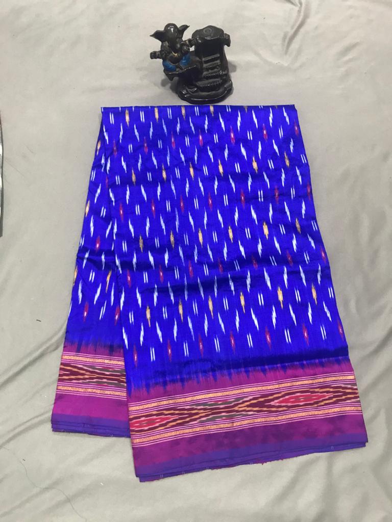 Pure  ikat silk light weight with blouse