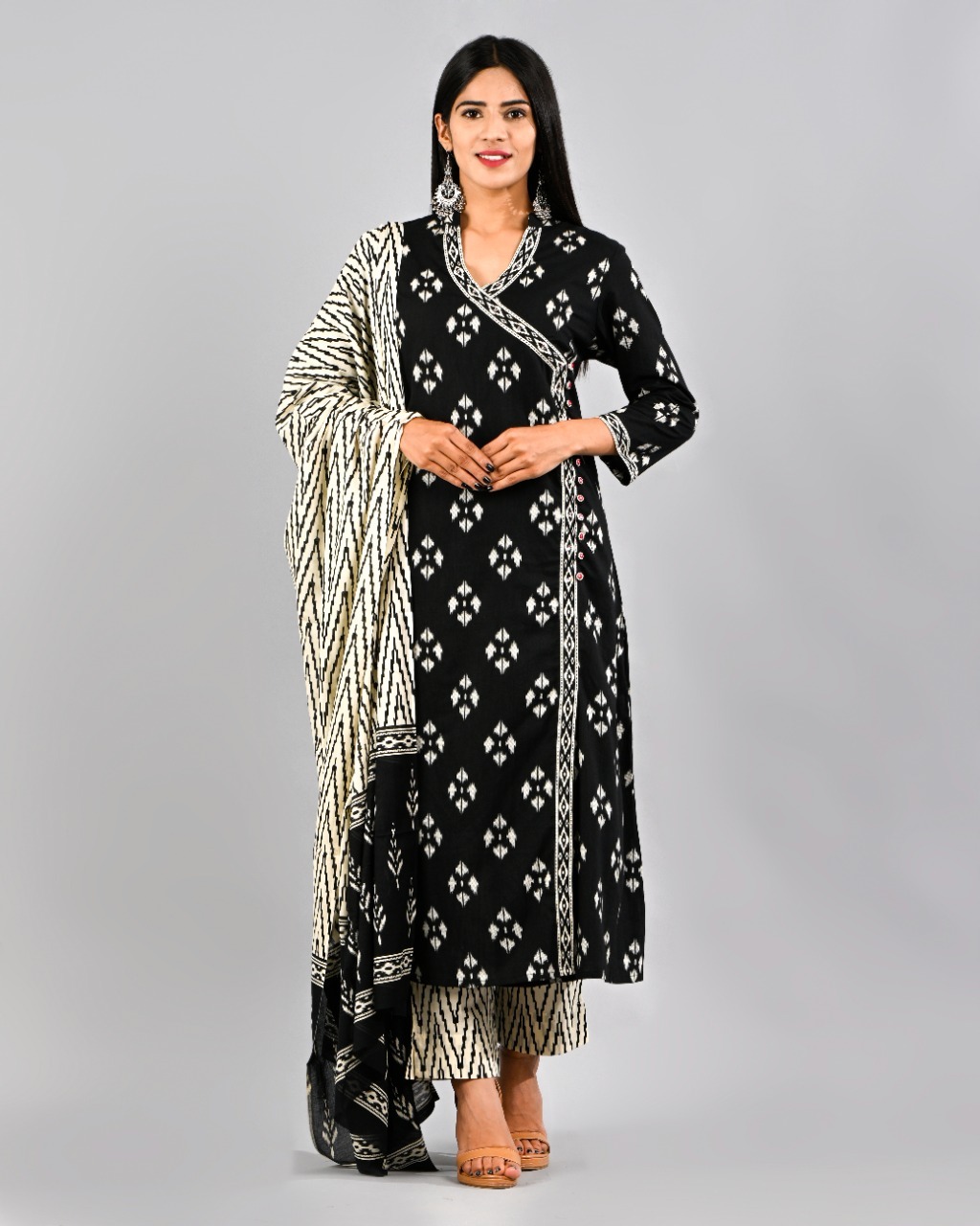 Pure  Cotton  Suits w/neck work & dupattas