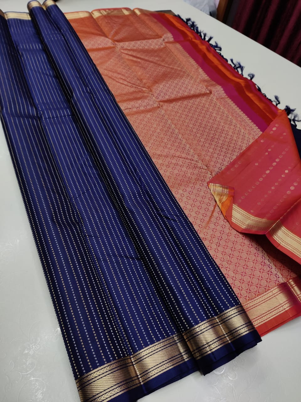 Pure Kanchipuram Silk Handwoven