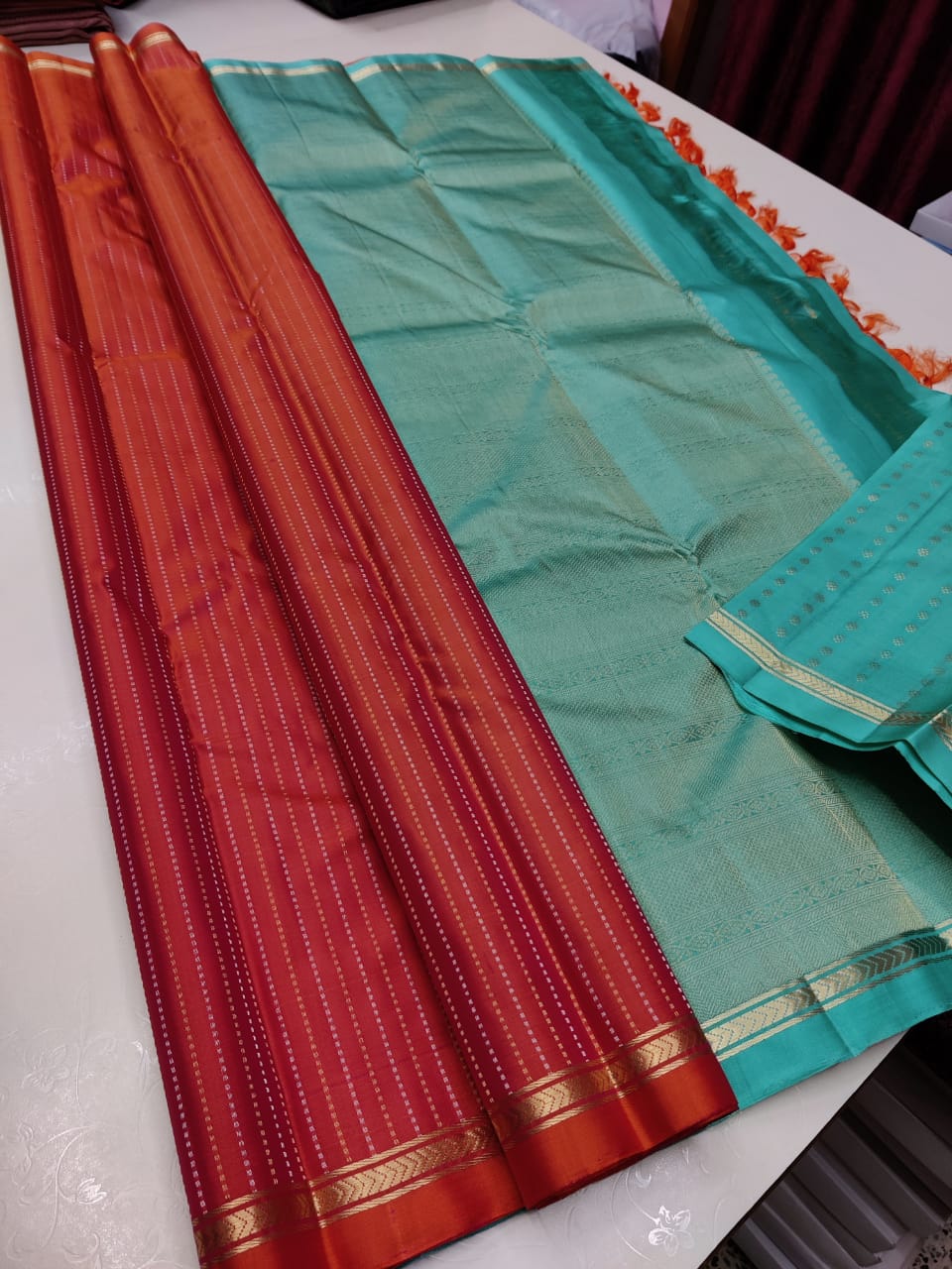 Pure Kanchipuram Silk Handwoven