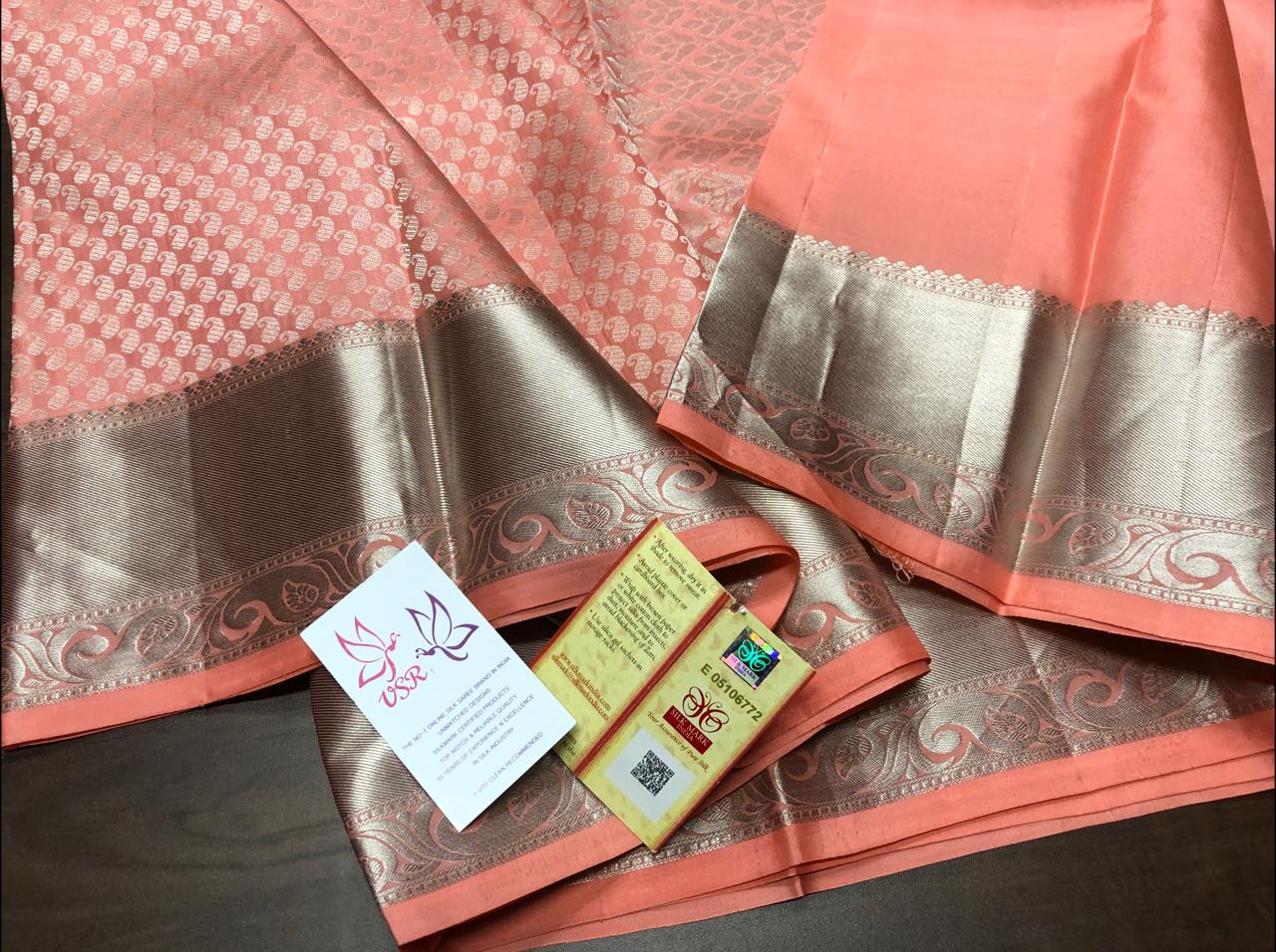SILVER ZARI  DESIGNER KANCHEEPURAM