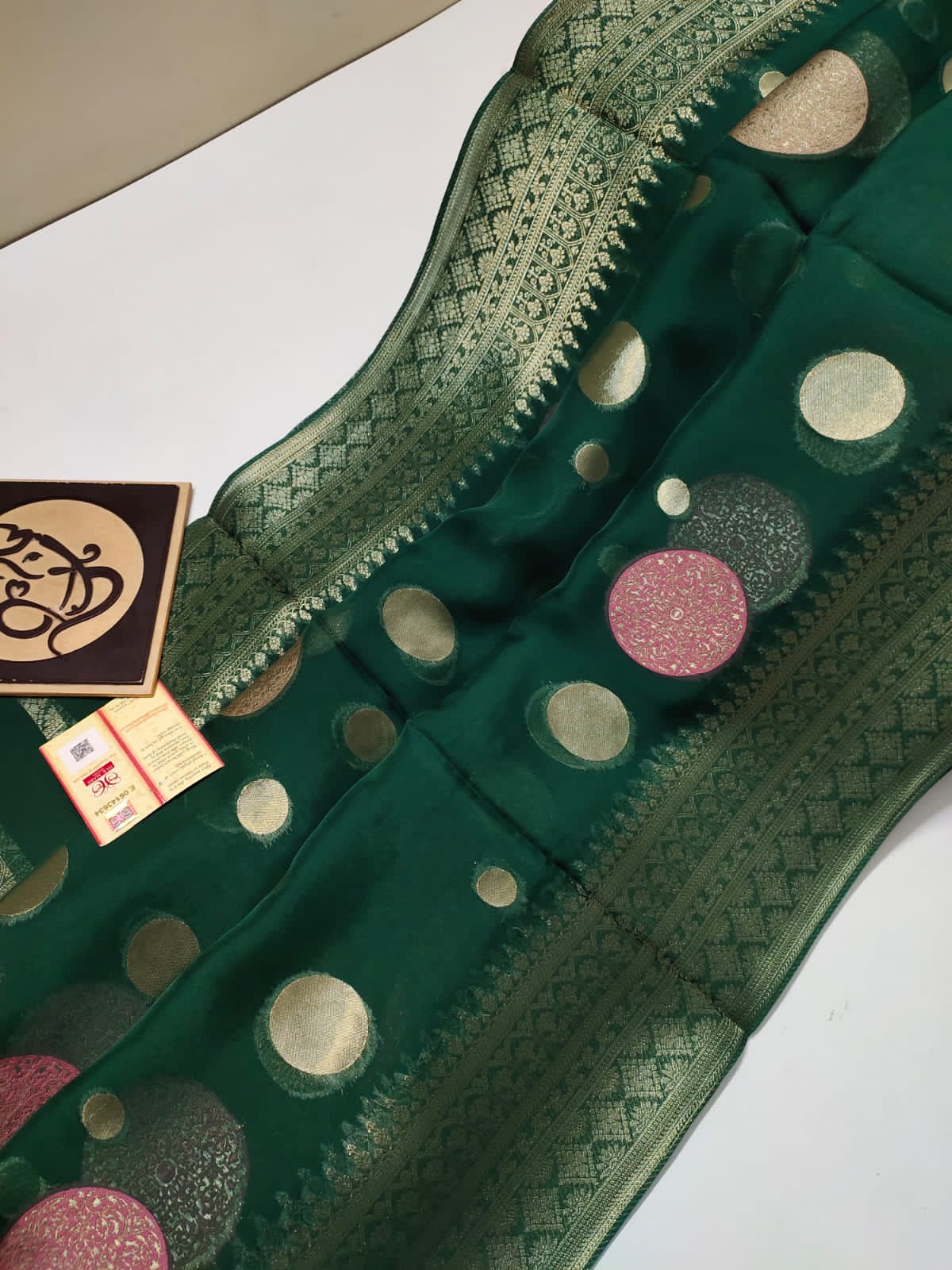 Pure Beneras kora with kanchi border