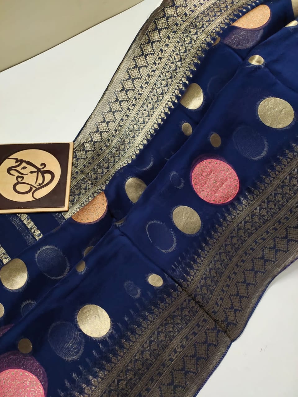 Pure Beneras kora with kanchi border