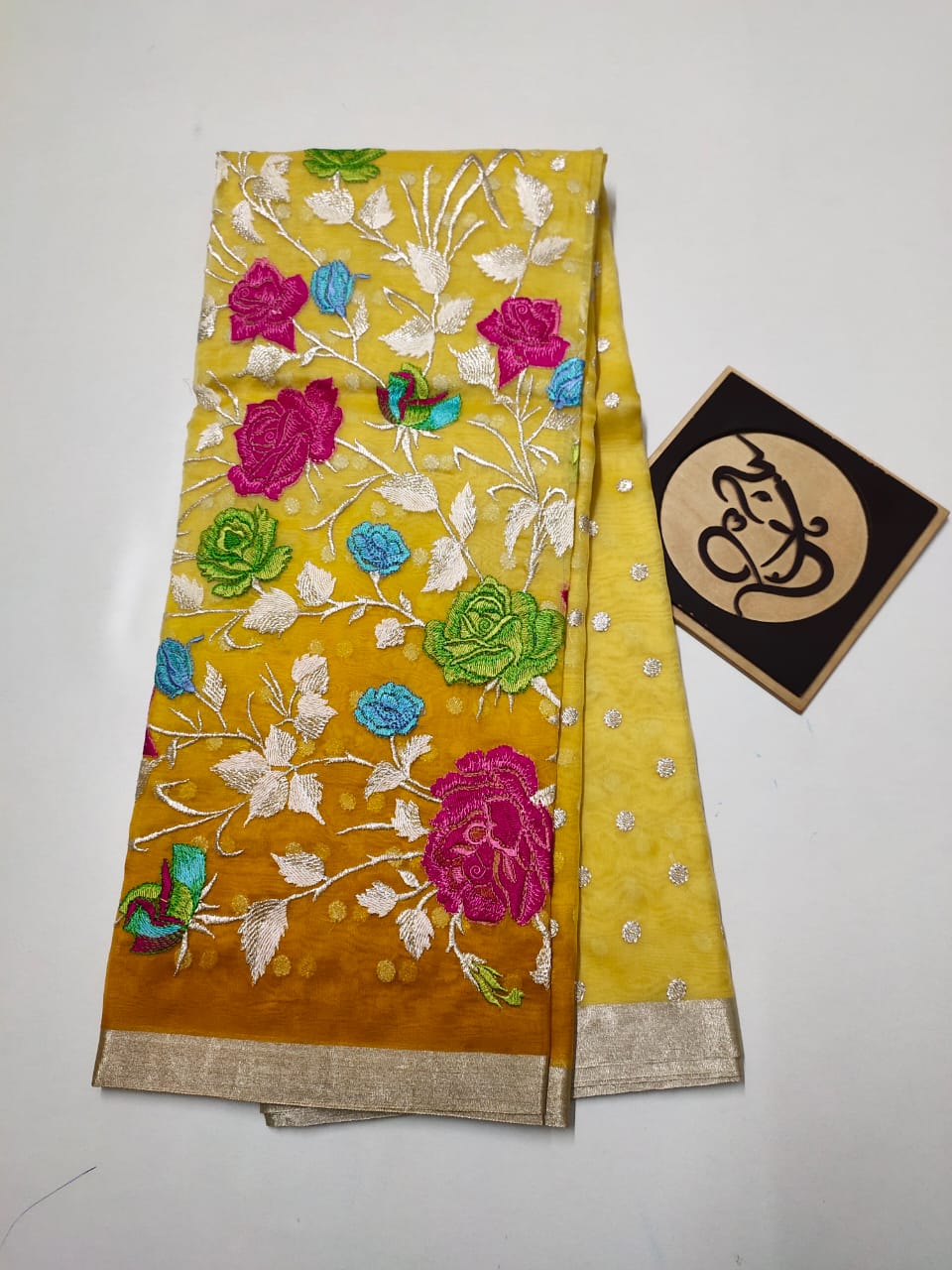 Pure  Banaras khadi georgete