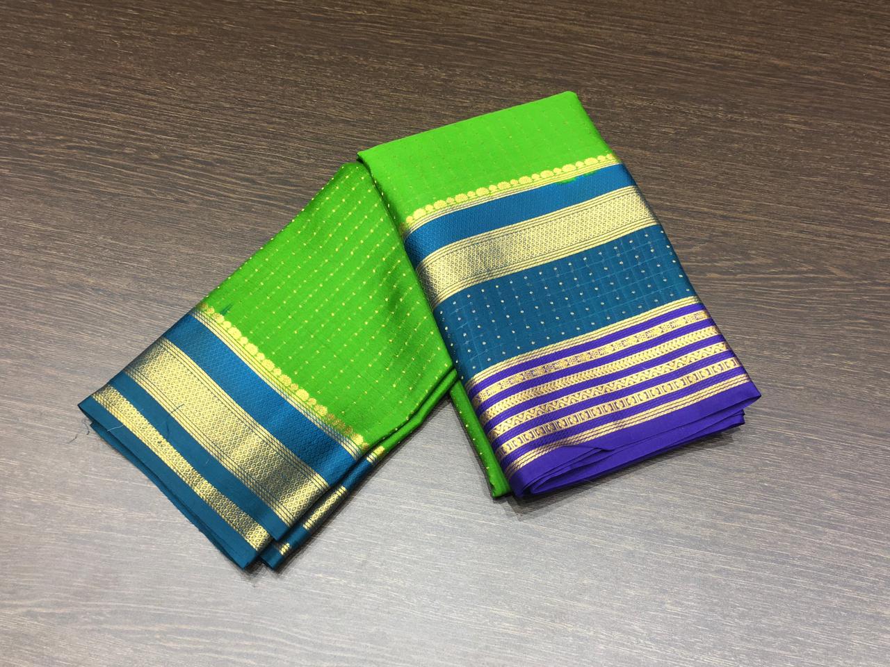 MYSORE SILK SAREES WITH RICH PALLU