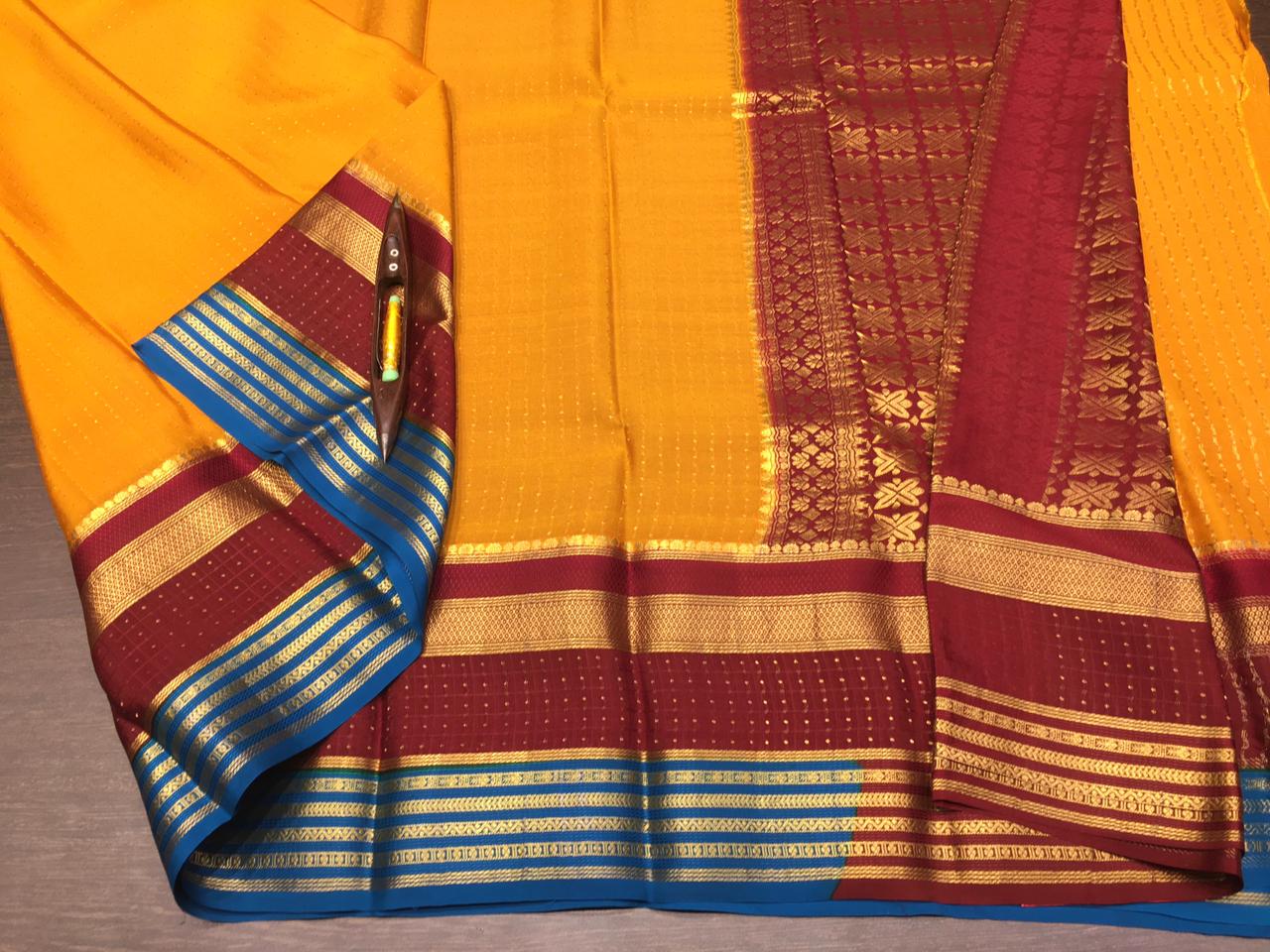 MYSORE SILK SAREES WITH RICH PALLU