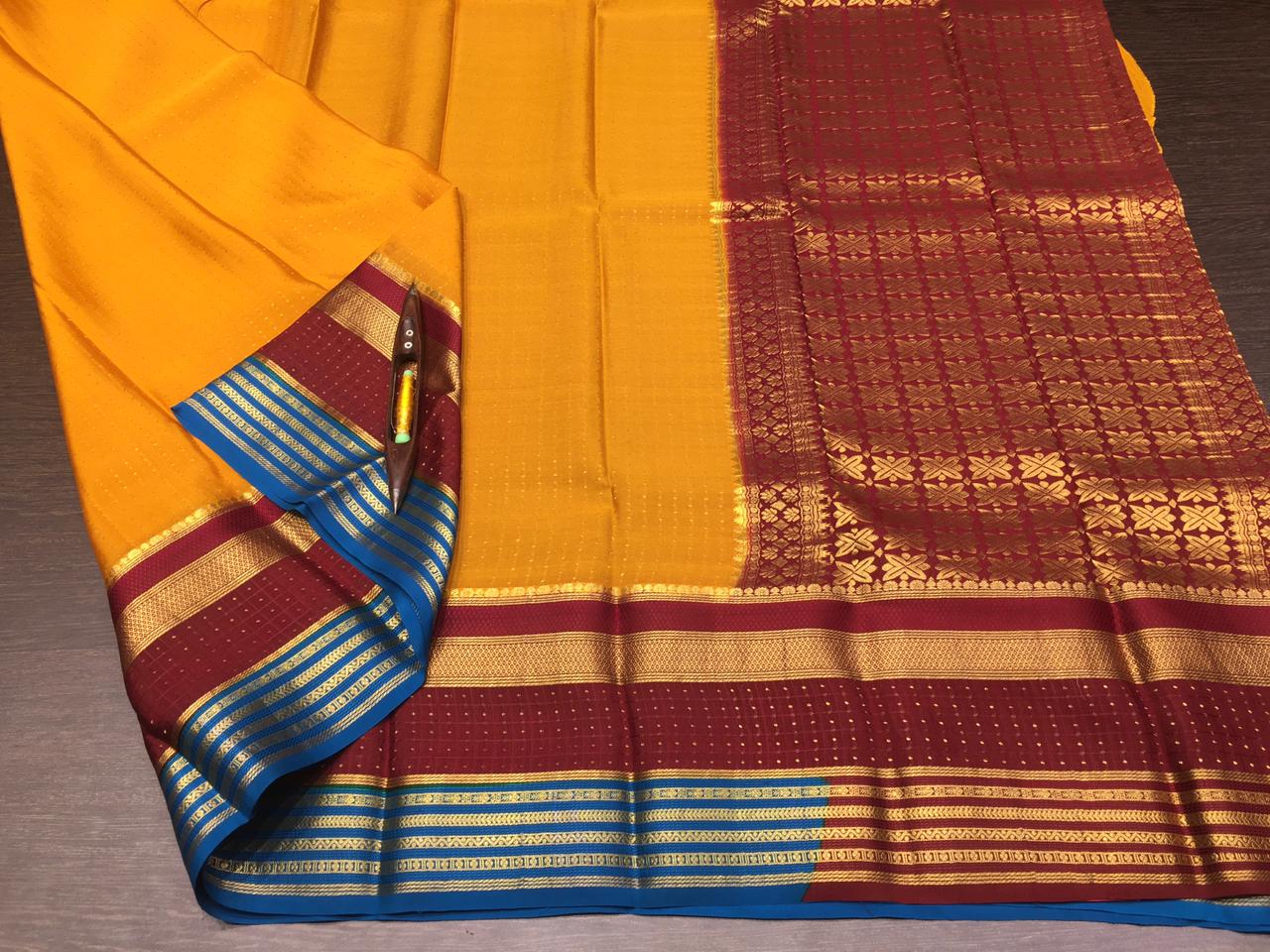 MYSORE SILK SAREES WITH RICH PALLU
