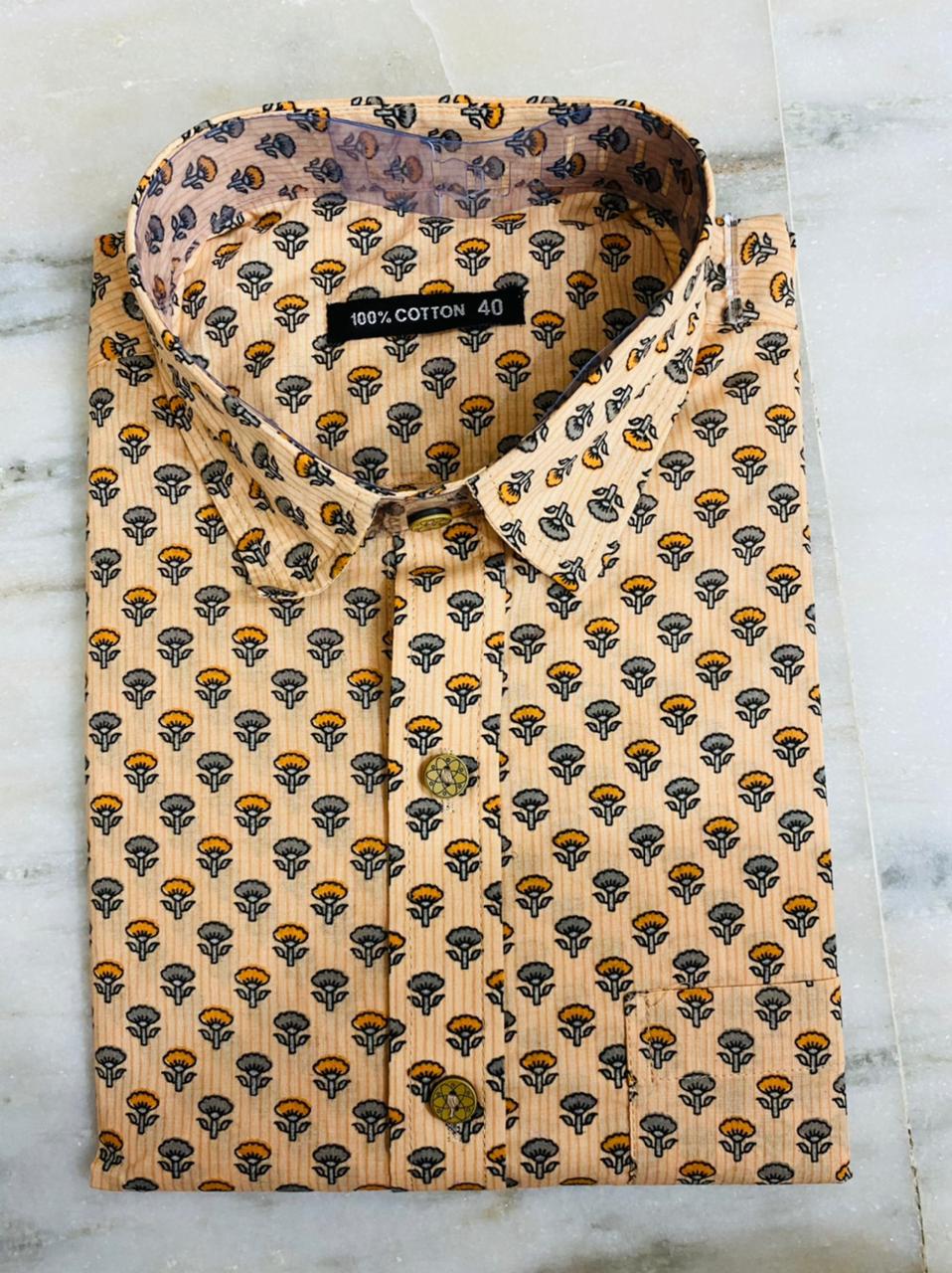 Bagru Hand Block Printed Shirts