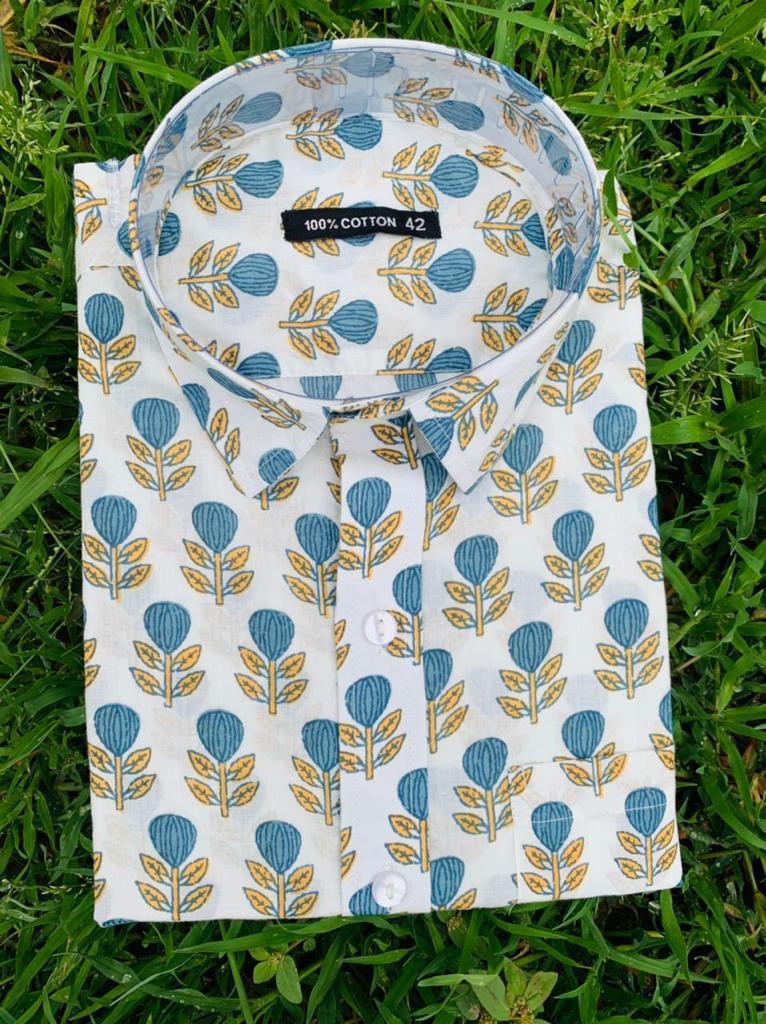 Bagru Hand Block Printed Shirts