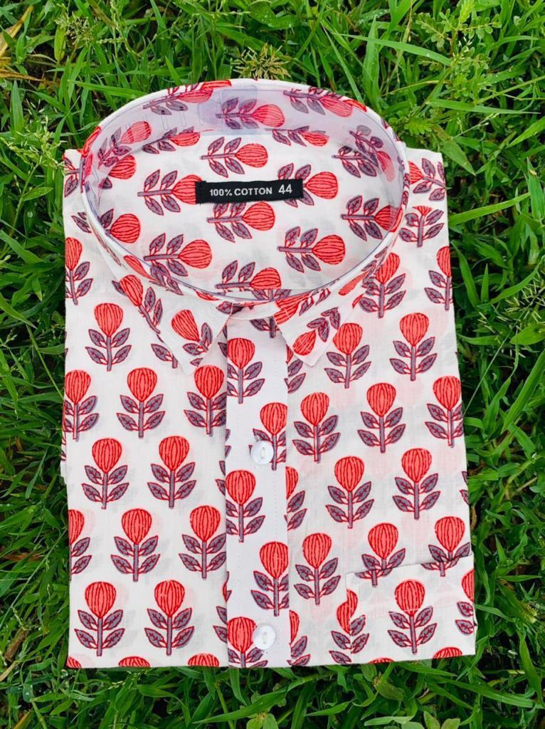 Bagru Hand Block Printed Shirts