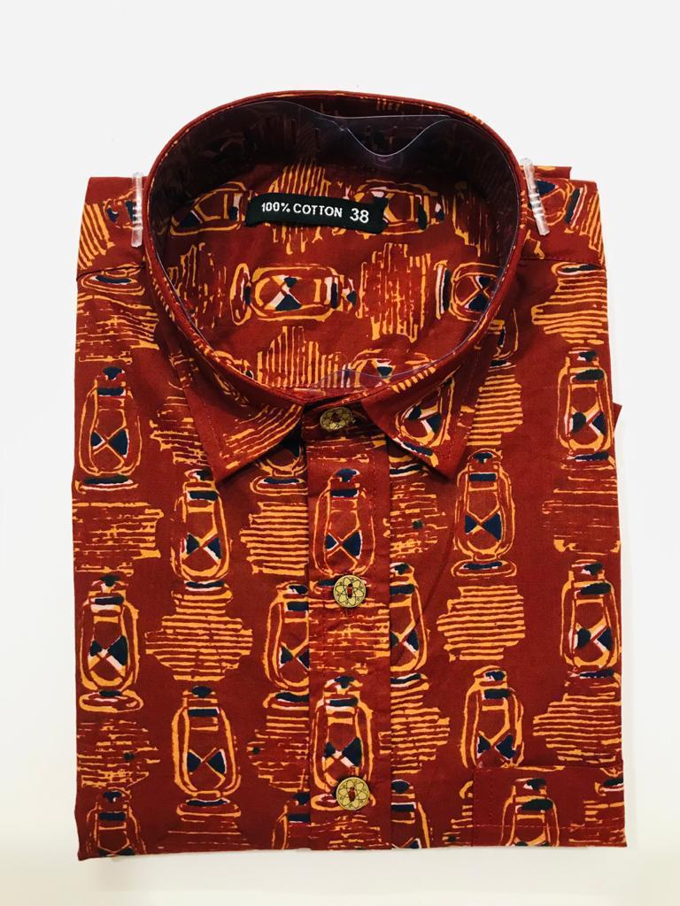Bagru Hand Block Printed Shirts