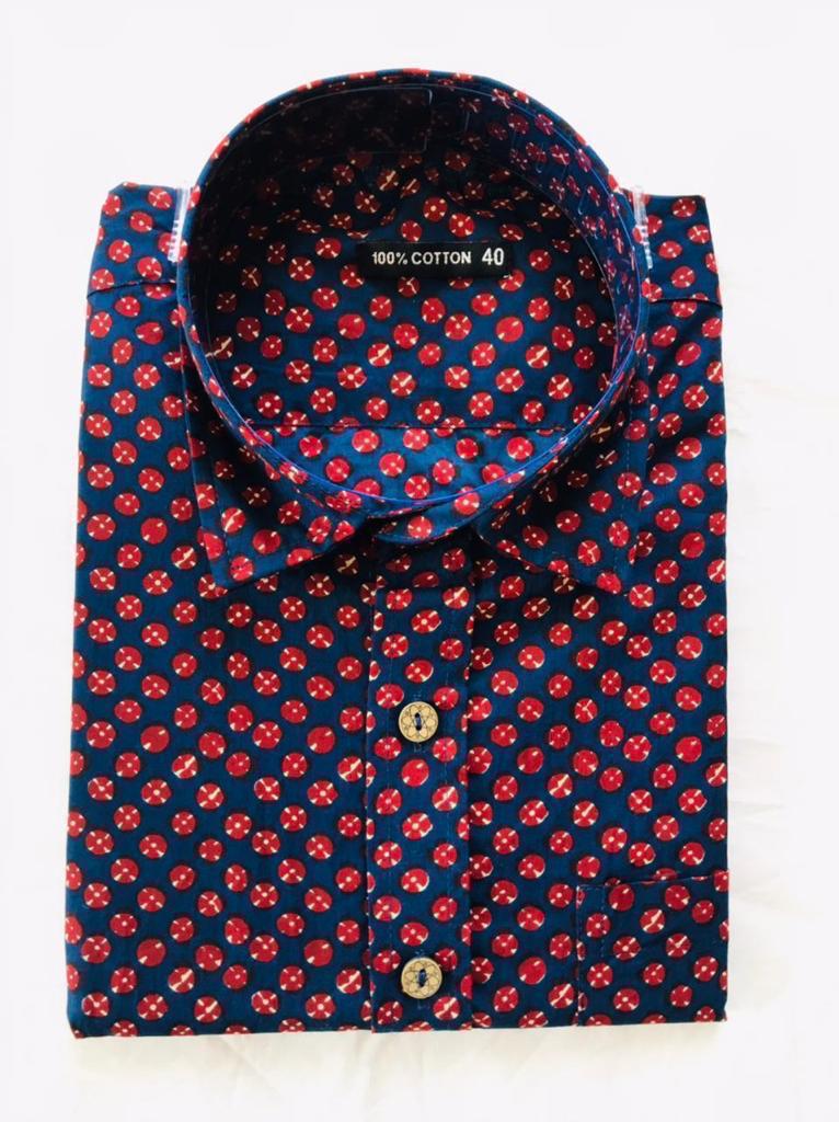 Bagru Hand Block Printed Shirts