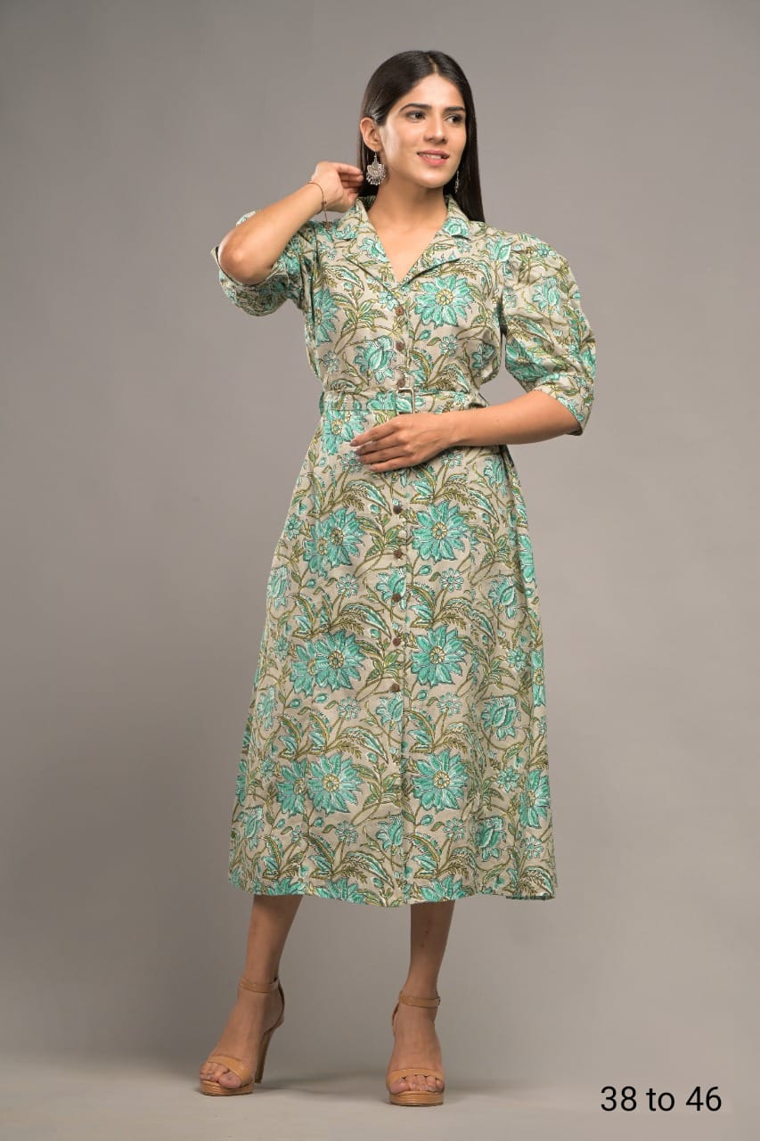 Vibrant & Stylish Pure Cotton Sundress 