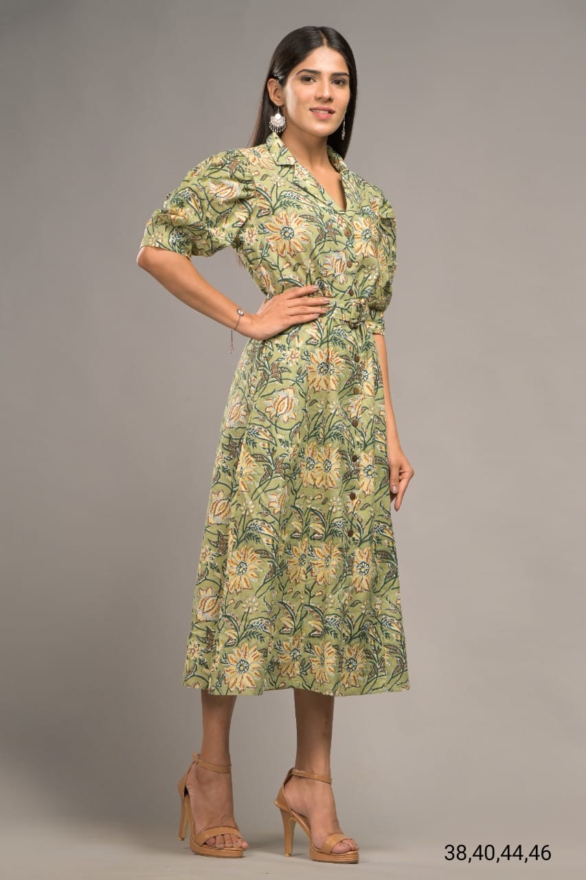 Vibrant & Stylish Pure Cotton Sundress 