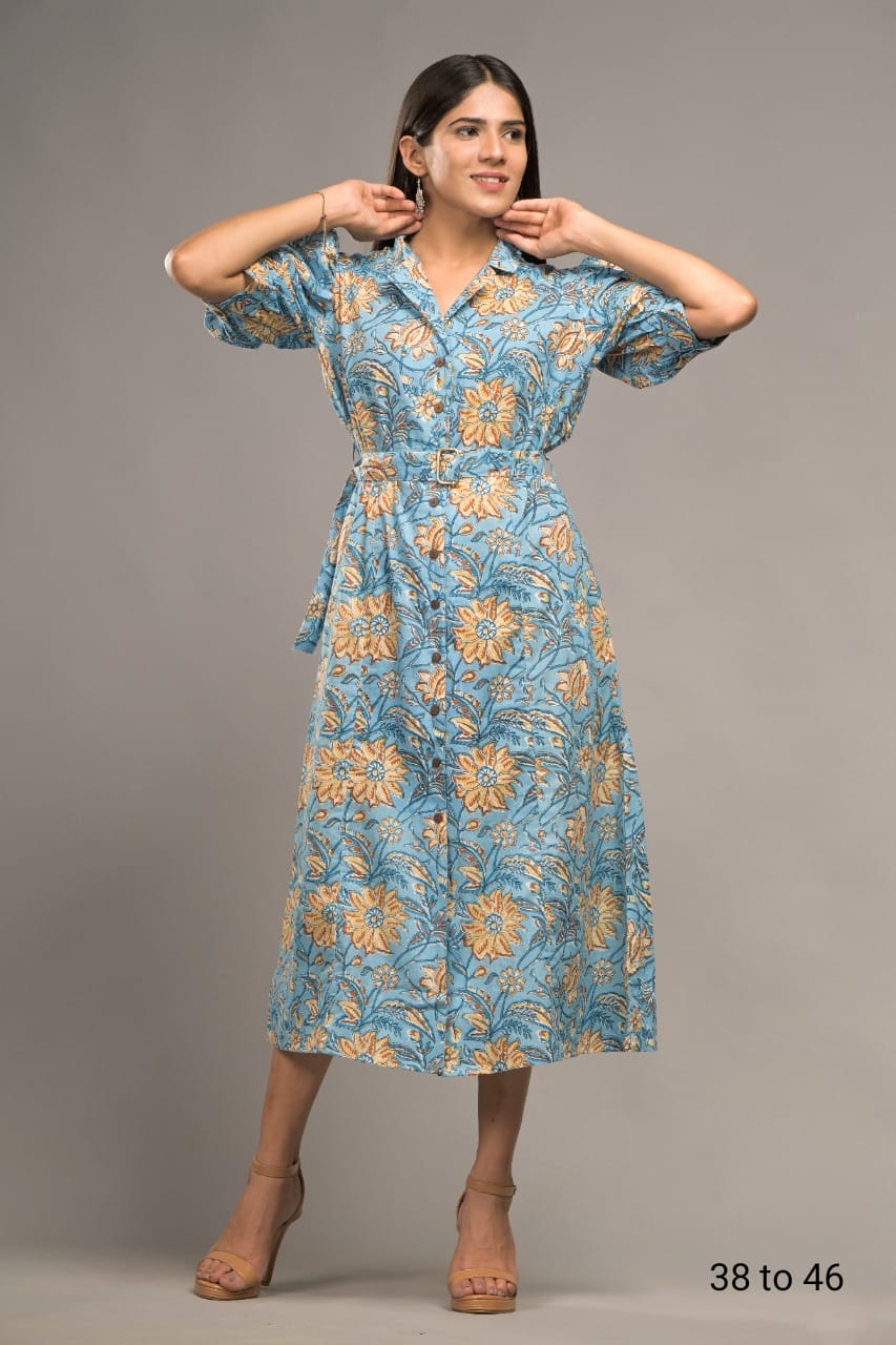 Vibrant & Stylish Pure Cotton Sundress 