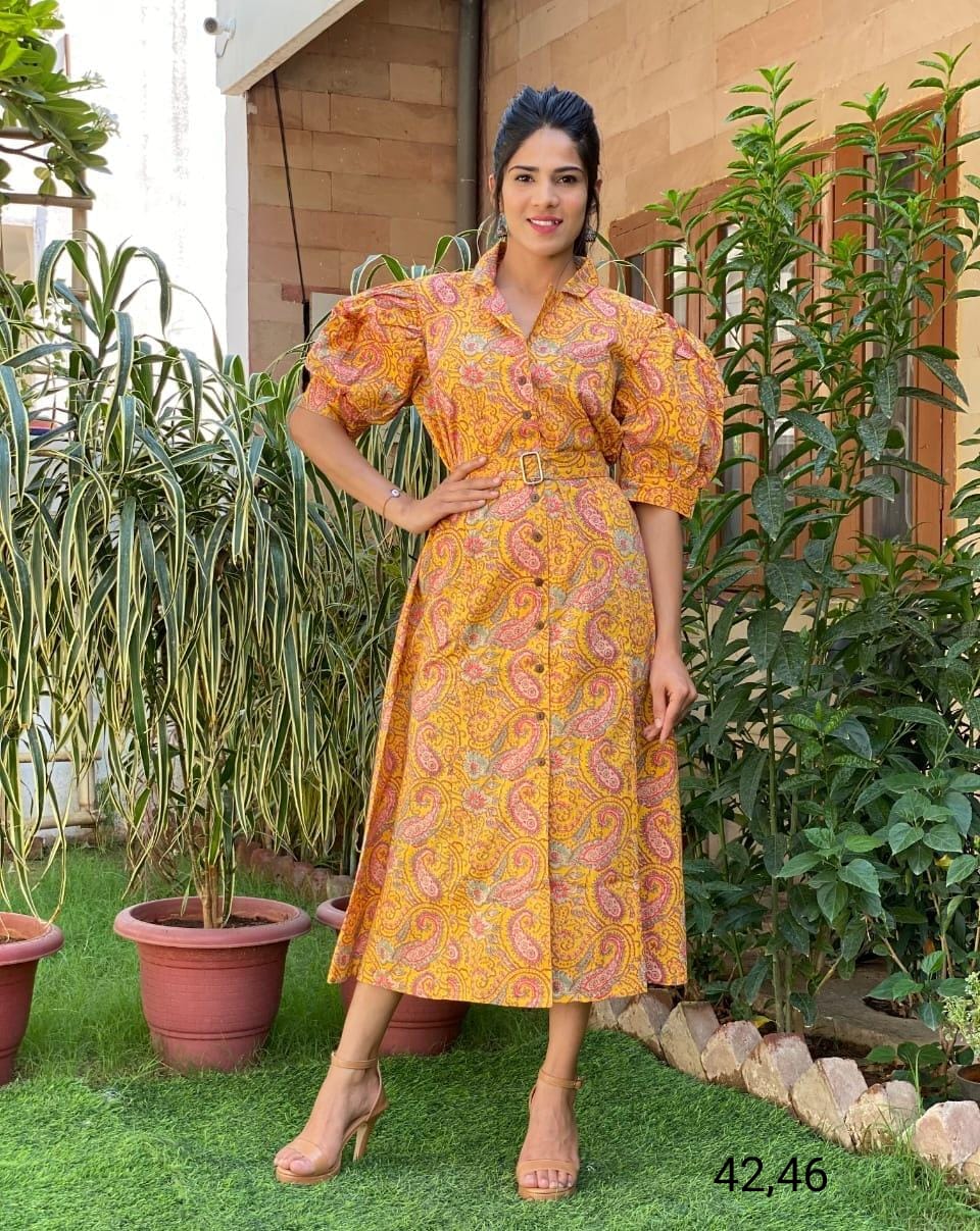 Vibrant & Stylish Pure Cotton Sundress 