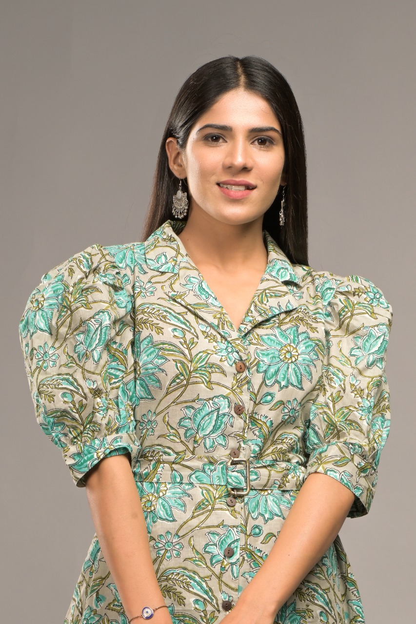 Vibrant & Stylish Pure Cotton Sundress 