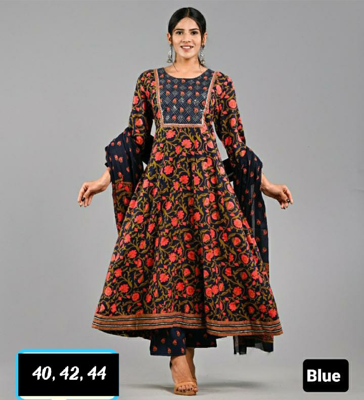 Elegant Pure Cotton  Block Print