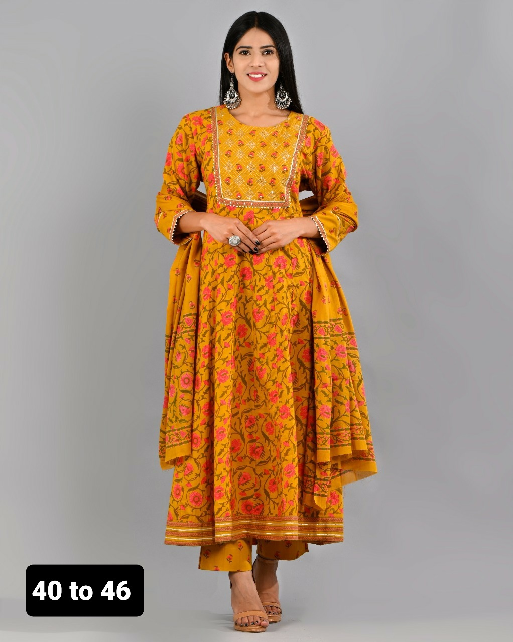 Elegant Pure Cotton  Block Print